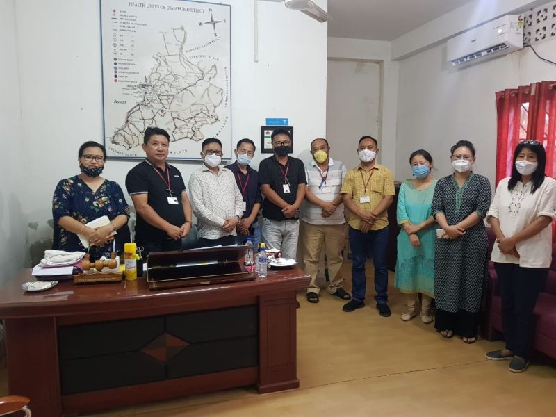 Nagaland APC and Dimapur in charge for COVID-19 activities Y Kikheto Sema at the Chief Medical Officer (CMO) office in Dimapur on July 1.